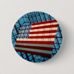 stars & stripes & shadows 2 inch round button