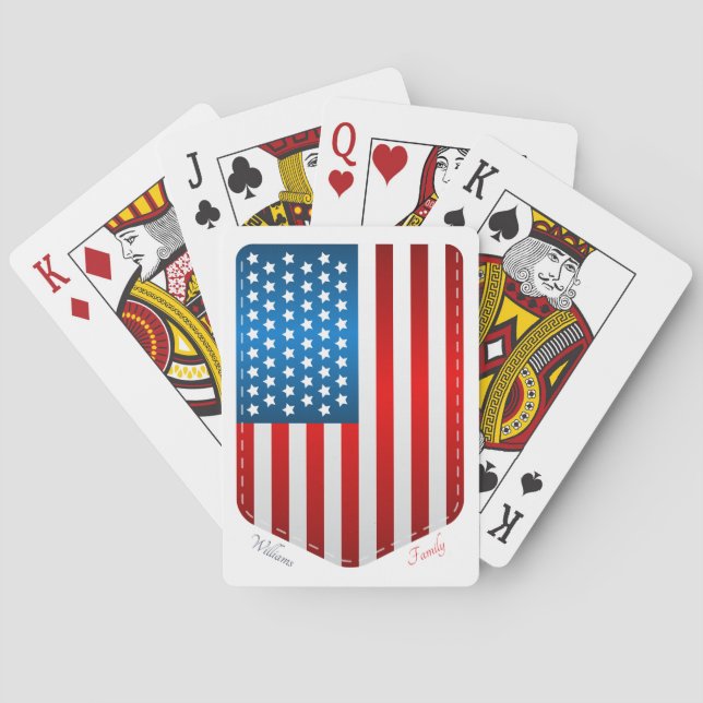Stars & Stripes Shield Playing Cards (Back)