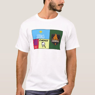 stars stripes s'mores American camping T-Shirt