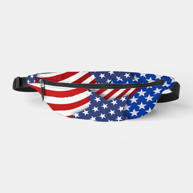 Stars & Stripes Vibes Fanny Pack (Front)