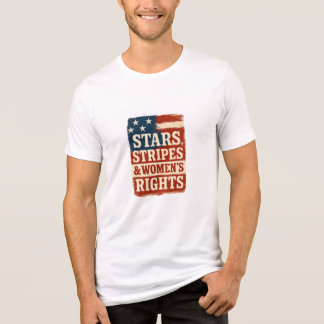 Stars, Stripes & Women’s Rights Distressed Flag Tri-Blend Shirt