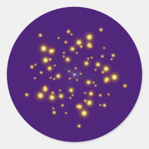 Stars Strudel star whirlpool Classic Round Sticker