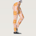 Stars & Suns Geometric Pattern Pink Gold Leggings<br><div class="desc">Hope you like this fun design. Customize it with your own text too. And check my shop for matching items like tshirts,  towels,  wrapping paper,  cards and more! If you'd like something custom please drop me a note. Thanks for checking out my designs!</div>