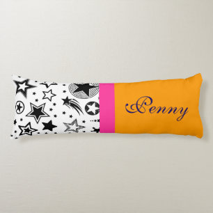 Stars Tattoos black + your ideas Body Pillow