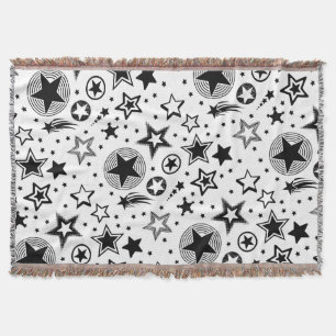 Stars Tattoos black + your ideas Throw Blanket