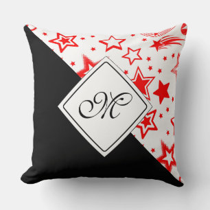 Stars Tattoos red + your ideas Throw Pillow