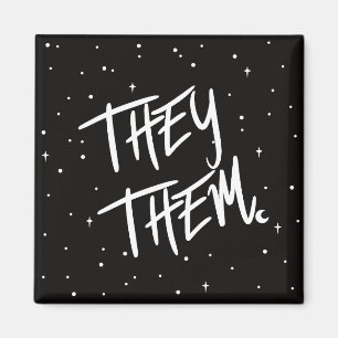 Stars They /Them Pronouns  Magnet