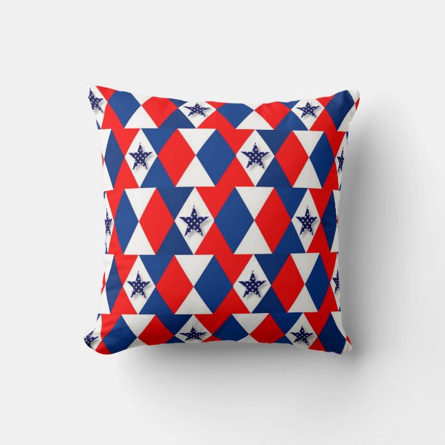 Stars Throw Pillow (Front)