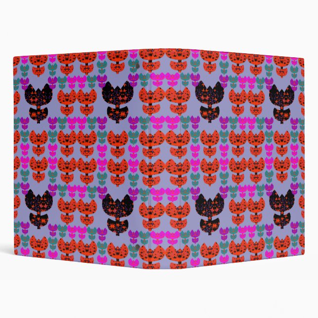 Stars Tulips Binder (Background)