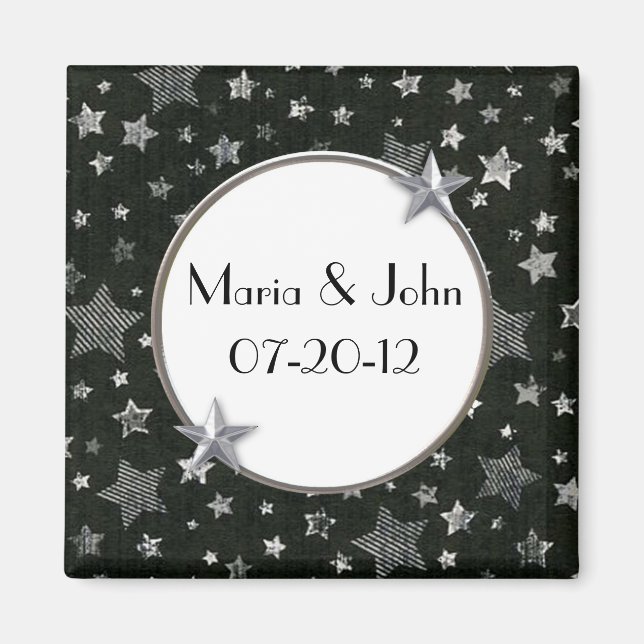 Stars Wedding Magnet (Front)
