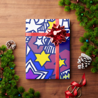 stars wrapping paper