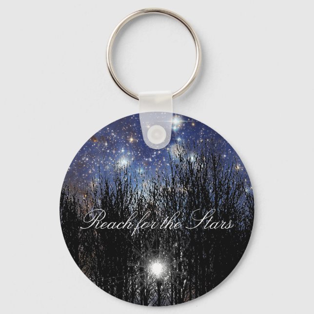 Starscape & Trees: Reach - Keychain (Front)