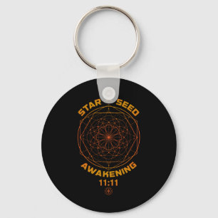 Starseed Awakening 1111 Sacred Geometry Keychain
