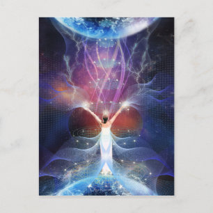 "Starseed" - Between Two Worlds. Postcard