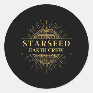 Starseed Earth Crew New Age Lightworker Classic Round Sticker