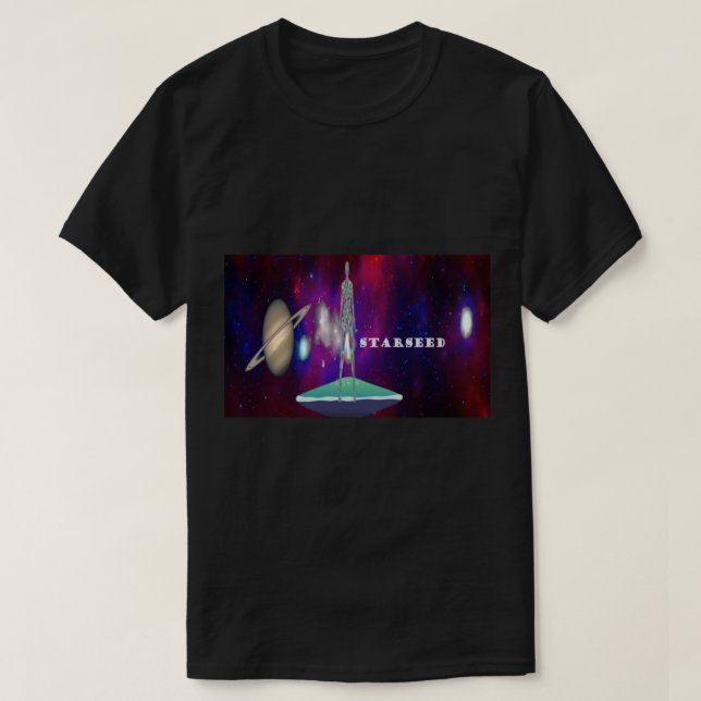 Starseed Light Worker Earth Mission   T-Shirt (Design Front)