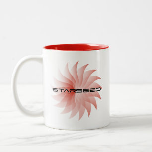 Starseed Red Star Two-Tone Coffee Mug