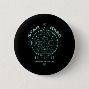 Starseed Sacred Geometry 2 Inch Round Button