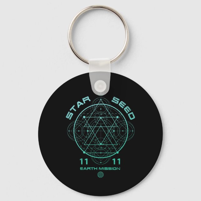 Starseed Sacred Geometry  Keychain (Front)