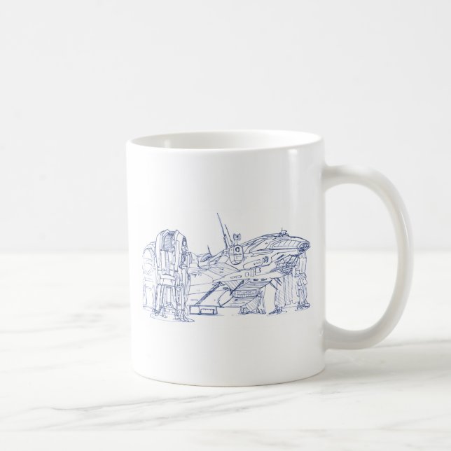 Starship Prometheu Coffee Mug (Right)