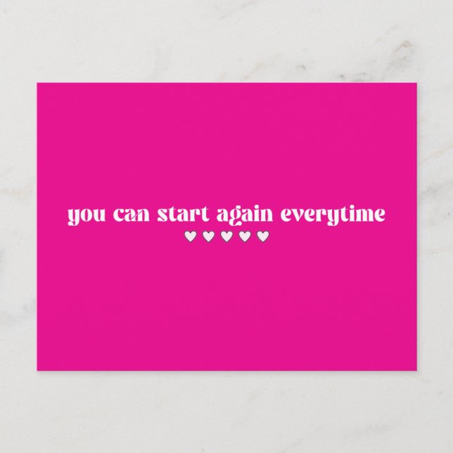 Start again card (Front)
