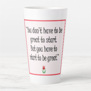 Start Do Great Things - Motivational Yellow Mug