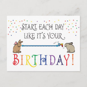 START EACH DAY POSTCARD