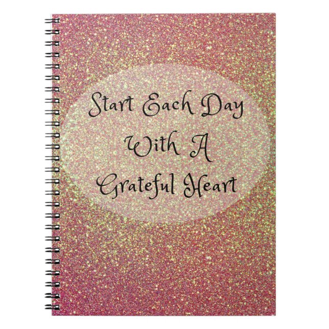 Start Each Day With a Grateful Heart Notebook (Front)