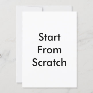 Start From Scratch
