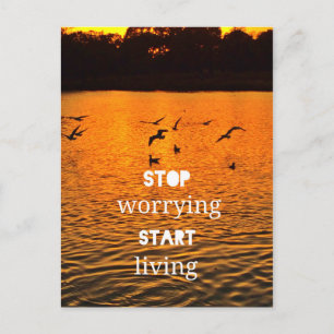 Start living postcard