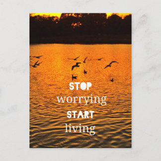 Start living postcard