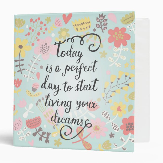 Start Living Your Dreams Binder (Front/Inside)