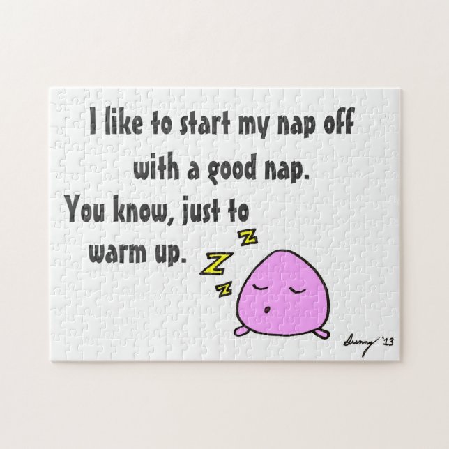 'Start My Nap With A Good Nap' Puzzle (Horizontal)
