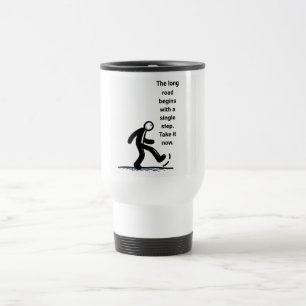 Start now – one step makes all the difference travel mug