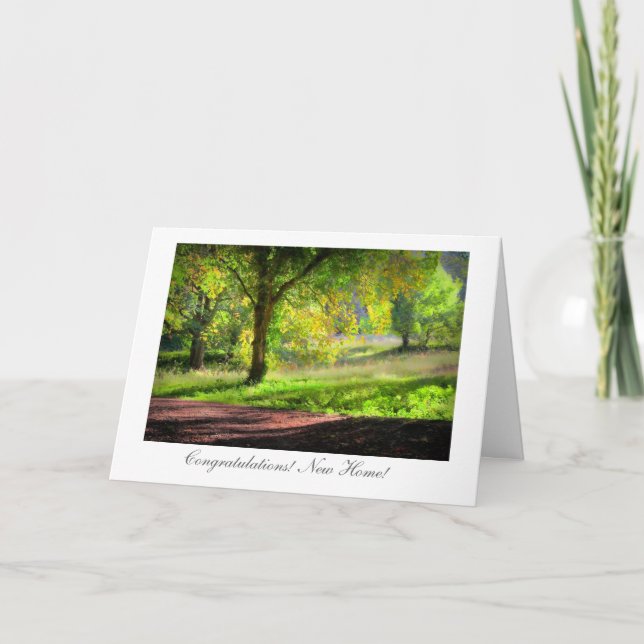 Start of Autumn / Fall - Luck in New Home Card (Front)