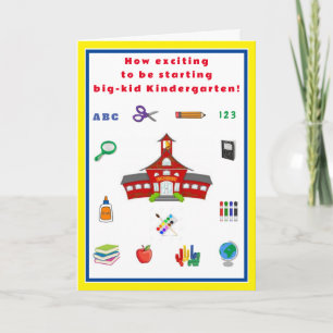 Start of Kindergarten card