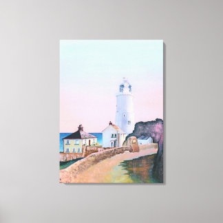 'Start Point Lighthouse' by Gordon Ashton. Canvas Print