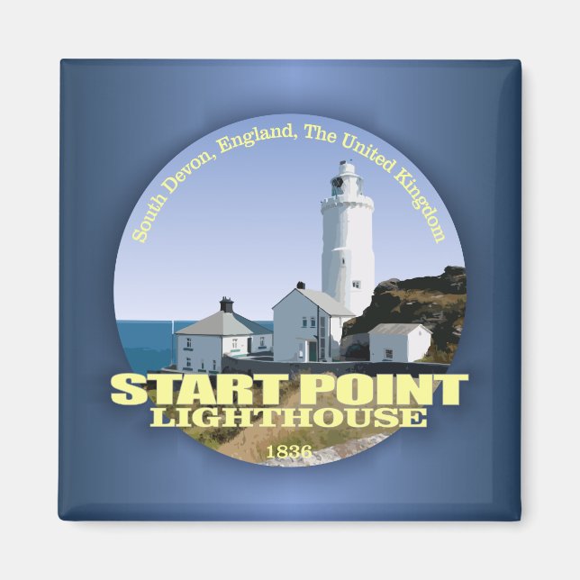 Start Point Lighthouse Magnet (Front)