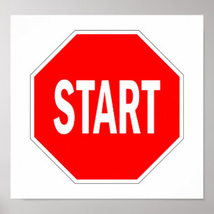 start road traffic sign symbol stop
