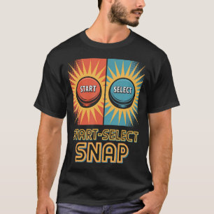 Start Select Snap Pop Culture Retro Video Game T-Shirt