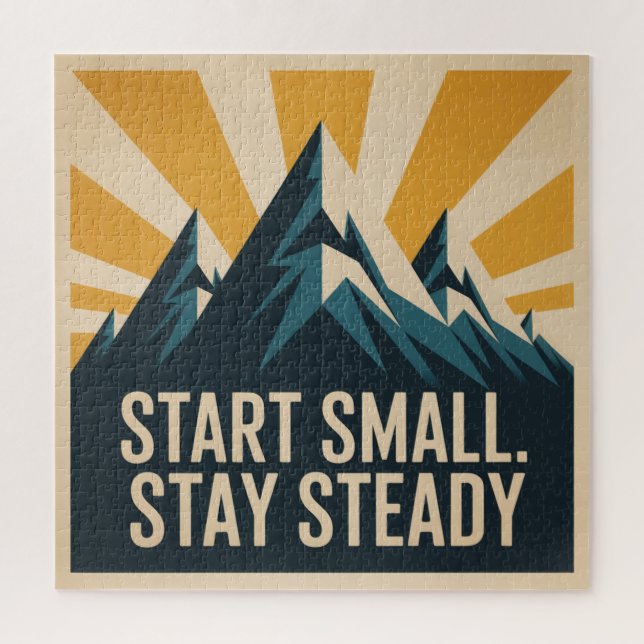 Start Small. Stay Steady Jigsaw Puzzle (Vertical)