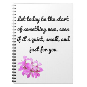 Start Something New – Inspirational Notebook