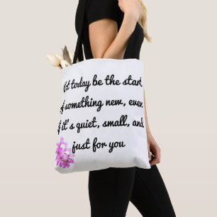 Start Something New – Motivational Tote Bag