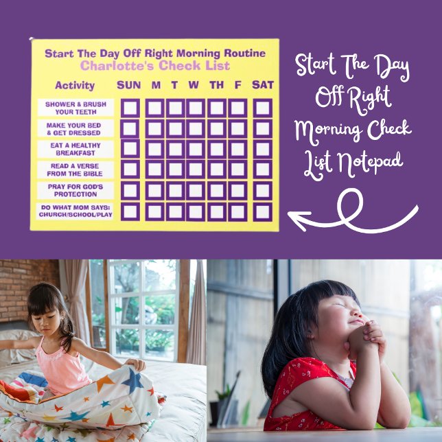 Start The Day Off Right Morning Check List Notepad (Start The Day Off Right Morning Check List Notepad)