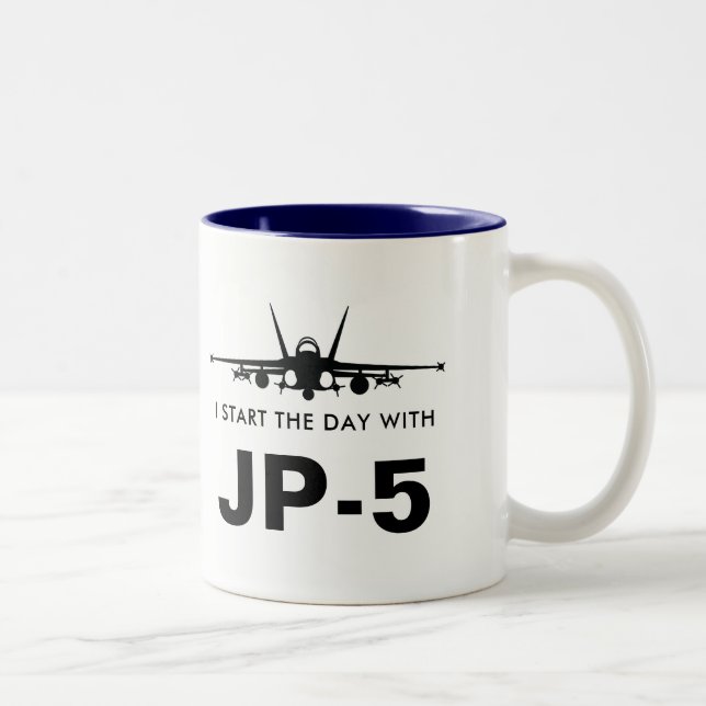 Start the Day with JP-5 Super Hornet F/A-18C Mug (Right)