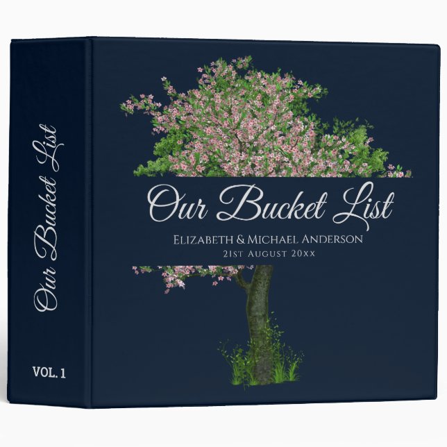 Start The Family Tree Bucket List Plan With This  Binder (Front/Spine)