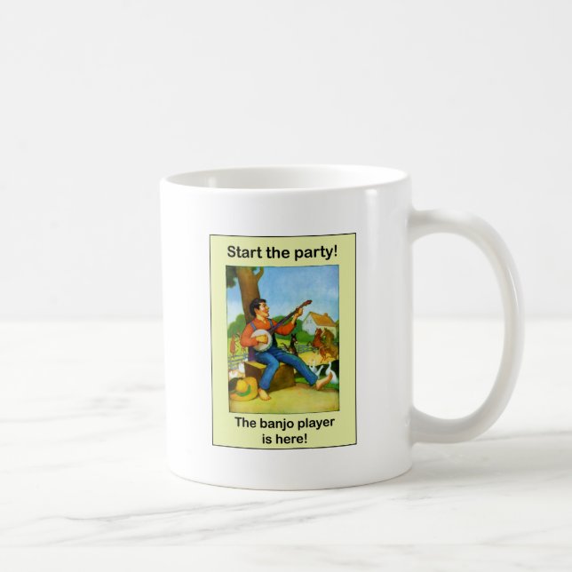 Start the party! The banjo player is here! Coffee Mug (Right)