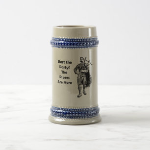 Start the Party! The Pipers Are Here Beer Stein