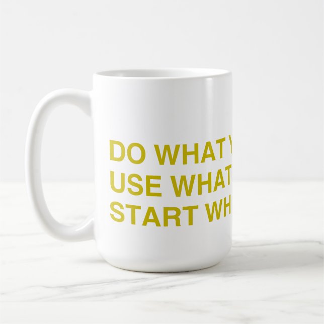 Start Where You Are Coffee Mug (Left)