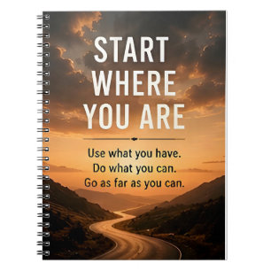 🚀 Start Where You Are Daily Motivation Notebook